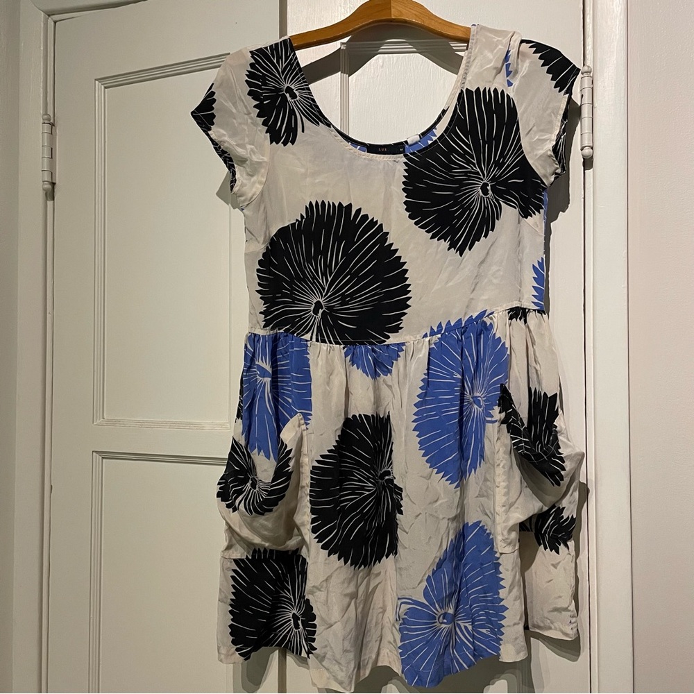 Lux for Urban Outfitters 100% silk babydoll dress